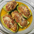 El cooksnap de mfresnedad cuando hizo Calabacines rellenos de atún en el microondas.