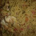 DM's idea's cooksnap of when they made Noodles+sardine with eggs.
