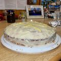 Boglárka Vencel Cooksnap-ja, amikor elkészítette a(z) Őszibarackos-mascarponés torta receptet.
