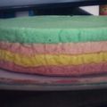 Cooksnap dari Tia untuk resep Steamed rainbow cake glutenfree #Maree