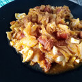 El cooksnap de DelicIANNcook cuando hizo Repollo salteado con chistorra y huevo duro. (Thermomix).