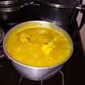 El cooksnap de Soledad Peralta cuando hizo Arroz "amarillo" con pollo.
