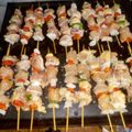El cooksnap de Fabián Torres cuando hizo Brochetas light pollo y verduras!!! Con puré de batata.