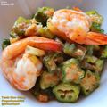 Cooksnap dari Dapur Kuma untuk resep Tumis tumis okra udang