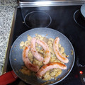 El cooksnap de candi maringonzalez cuando hizo Salchichas de pollo al vino.