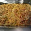 Crystal Weber's cooksnap of when they made Southwest breakfast lasagna.