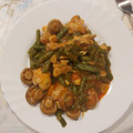 El cooksnap de Ari Rodriguez cuando hizo Judías verdes rehogadas con pollo champiñones y tomate frito.