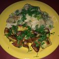 El cooksnap de solocalafate cuando hizo Pollo al verdeo con champignón.
