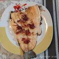 El cooksnap de Carlos Ayats cuando hizo Trucha al horno con limón y jamón.