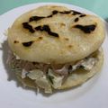 El cooksnap de Valeria Arias cuando hizo Arepas Venezolanas.