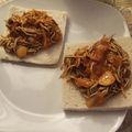 El cooksnap de Almudena Collado cuando hizo Tostas con sofrito de gulas.
