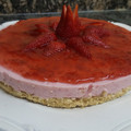 El cooksnap de Monica Raticelli cuando hizo Cheesecake sin horno de frutilla y en pocos minutos.