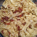 El cooksnap de Sonia cuando hizo Taggliatele con tomate seco.