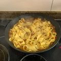El cooksnap de urpi marta cuando hizo Parpadelle o cinta ancha, con salsa de hongos Portobello.😉.