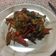El cooksnap de Sol Echavarria cuando hizo Carne y pollo con verduras salteadas con barbacoa o teriyaki.