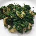 El cooksnap de MaryGlory cuando hizo Espinacas con langostinos.