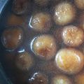 Hussain Sajjadi 's cooksnap of when they made Sweet Potato Gulab Jamun (Sweet Potato Balls in sugar syrup).