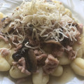 El cooksnap de @tesa.cuina cuando hizo Gnocchi con pollo y champiñones.