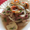 El cooksnap de Marco Molina cuando hizo Ceviche de Champiñones.