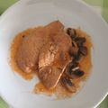 El cooksnap de Marián Gz cuando hizo Solomillos de pollo al Málaga virgen.
