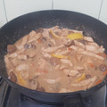 El cooksnap de Manolo Guerrero cuando hizo Pollo con almendras estilo chino.