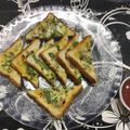 Kumkum Chatterjee's cooksnap of when they made Chilli garlic toast.