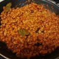 El cooksnap de Jèssi RM cuando hizo Boloñesa con soja texturizada.