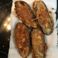 El cooksnap de Guillermo N cuando hizo San Jacobos de berenjena.