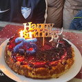 El cooksnap de Marta cuando hizo Tarta de queso con arándanos.