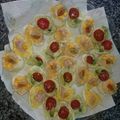 El cooksnap de Natalia Marquesana cuando hizo Huevos Rellenos.