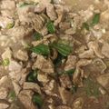 El cooksnap de Daniela Concha cuando hizo Carne Mongoliana Muy, Muy rica (comida china).