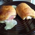 Lali 's cooksnap of when they made Ham and cheese biscuit roll ups.