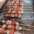 El cooksnap de Estefani Paris cuando hizo Brochetas de carne y vegetales 😋😋😋.