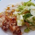 Németh Józsefné_1 Cooksnap-ja, amikor elkészítette a(z) Baconbe tekert csirkemell, tepsis krumplival receptet.