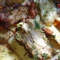 El cooksnap de Jorge Narvaja cuando hizo Bondiola al horno con papas y más.