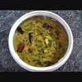 Meena Ramesh's cooksnap of when they made அரைக்கீரை பருப்பு, சாம்பார்(நோஆயில்).