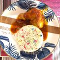 Cooksnap itsamierollz semasa beliau membuat Nasi Hujan Panas & Ayam Masak Merah.
