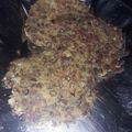 El cooksnap de Pao Fontana cuando hizo Hamburguesas de Lentejas.