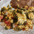 El cooksnap de Emilio García cuando hizo Huevo a la mexicana con nopales.