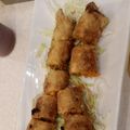 vim's cooksnap of when they made Veg and Cheese Spring Rolls.
