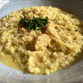 El cooksnap de Cocina con Barbara cuando hizo Falso Risotto de coliflor, gambas y coco.