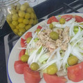El cooksnap de Becky cuando hizo Ensalada valenciana.