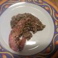 El cooksnap de Betiana Nuñez cuando hizo Wok de encocada de champiñones y gambas con trigo sarraceno.