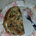 El cooksnap de Vane Maza cuando hizo Omelette fácil con huevos, zanahoria y perejil.