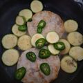El cooksnap de Josefa Mendoza cuando hizo Medallón de pechuga de pollo con calabacitas asadas. 100% libre de grasa.