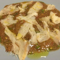 El cooksnap de Irene-Guirao cuando hizo Carpaccio de bacalao ahumado.