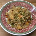 El cooksnap de MYR cuando hizo Quinoa con salteado de surimi al ajillo y pimiento verde.