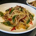 รูป Cooksnap ของ JeonBaiifernn เมื่อเขาทำ สปาเก็ตตี้พริกแห้งเบคอน