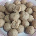 Renu Panchal का कुकस्नैप जब उन्होंने आटा मेवे के लड्डू (Aata mewe ke laddu recipe in hindi) बनाया था।