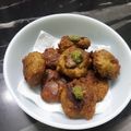 Nazneen Alamgir's cooksnap of when they made Kaddu ke chhilke ke pakode.